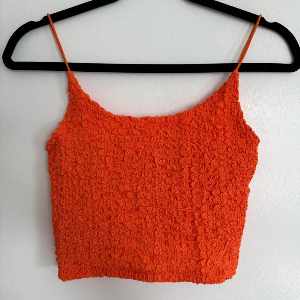 Mango Vibrant Orange Tank Top
